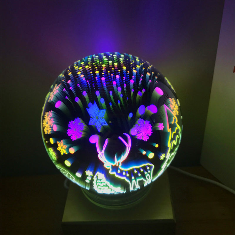 3D Magical Glass Fireworks Lamp