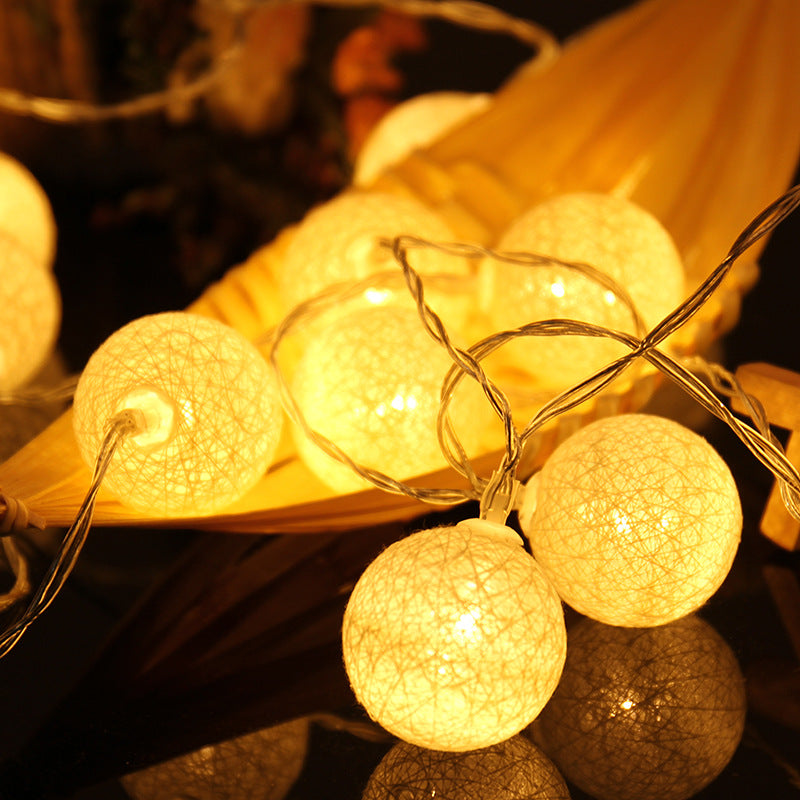 Cotton Balls LED String Lights