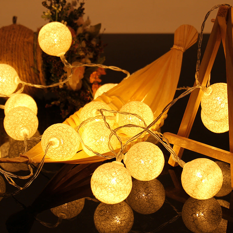 Cotton Balls LED String Lights