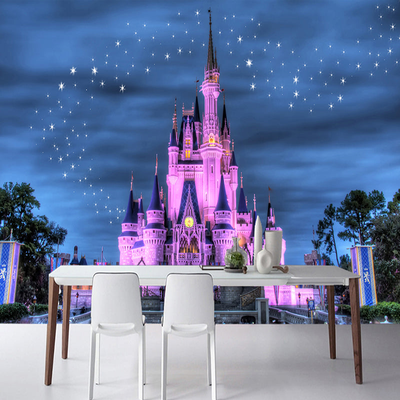 HD Starry Sky Castle Wallpaper