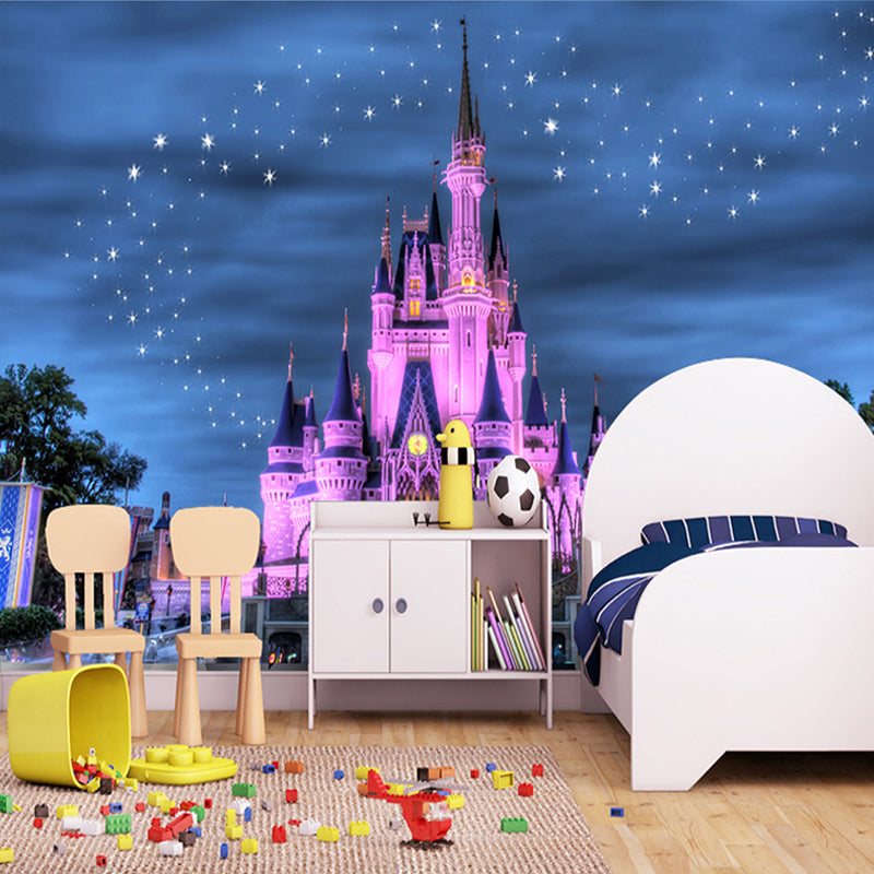 HD Starry Sky Castle Wallpaper