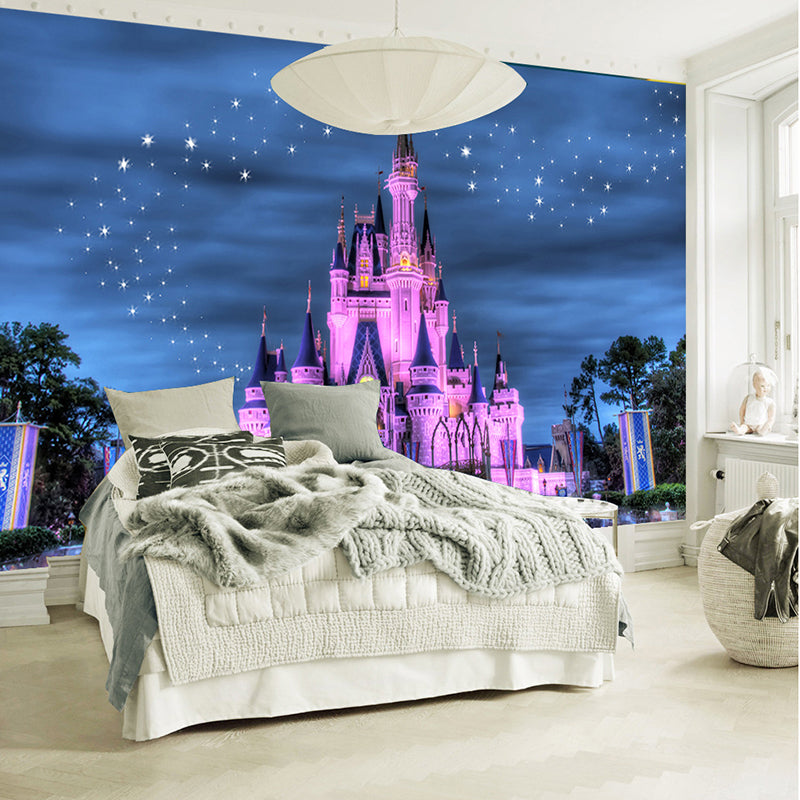 HD Starry Sky Castle Wallpaper