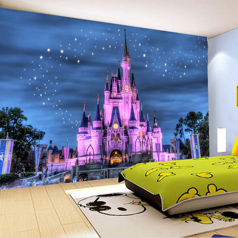 HD Starry Sky Castle Wallpaper