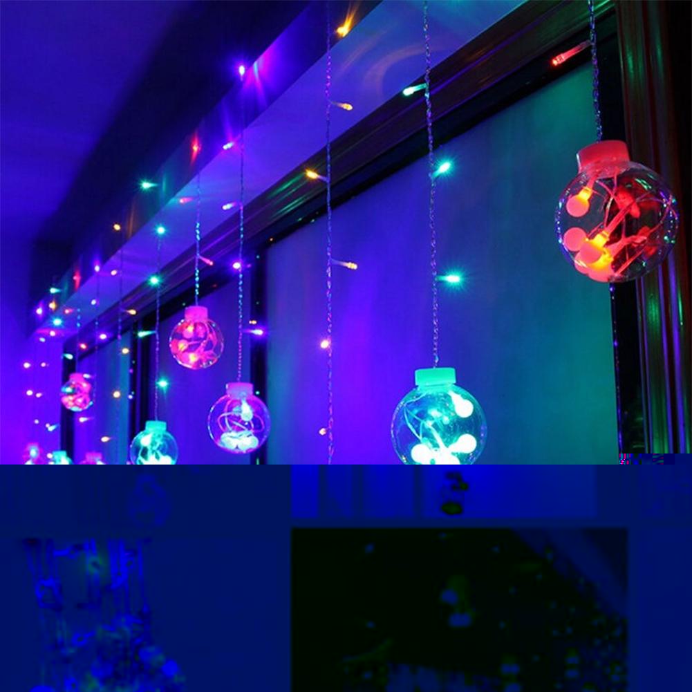 Glass Ball LED Flashing String Lights