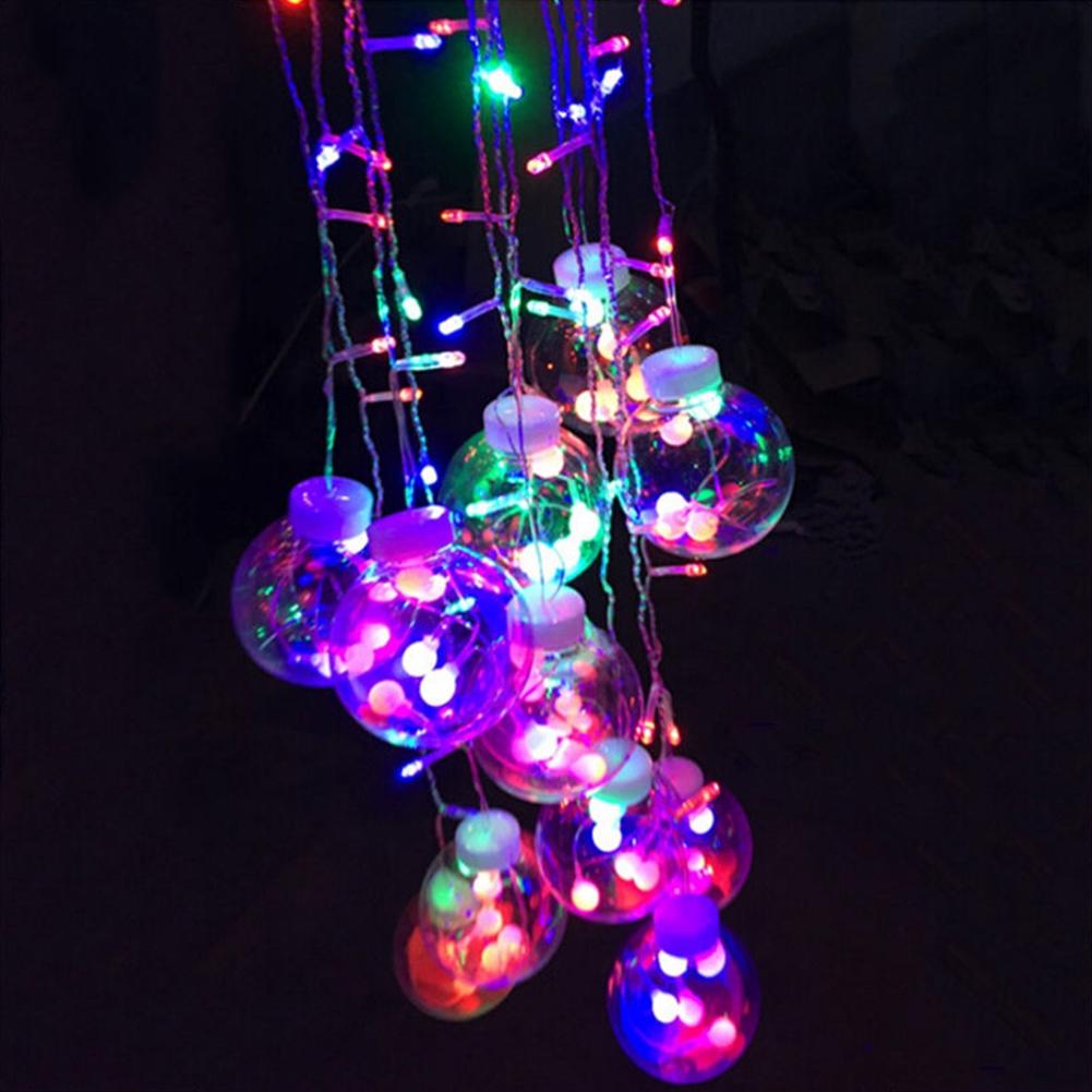 Glass Ball LED Flashing String Lights