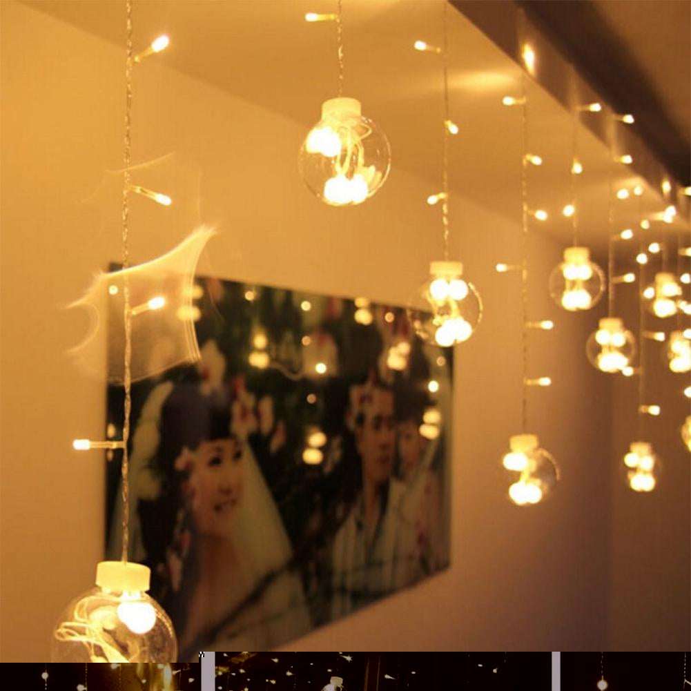 Glass Ball LED Flashing String Lights