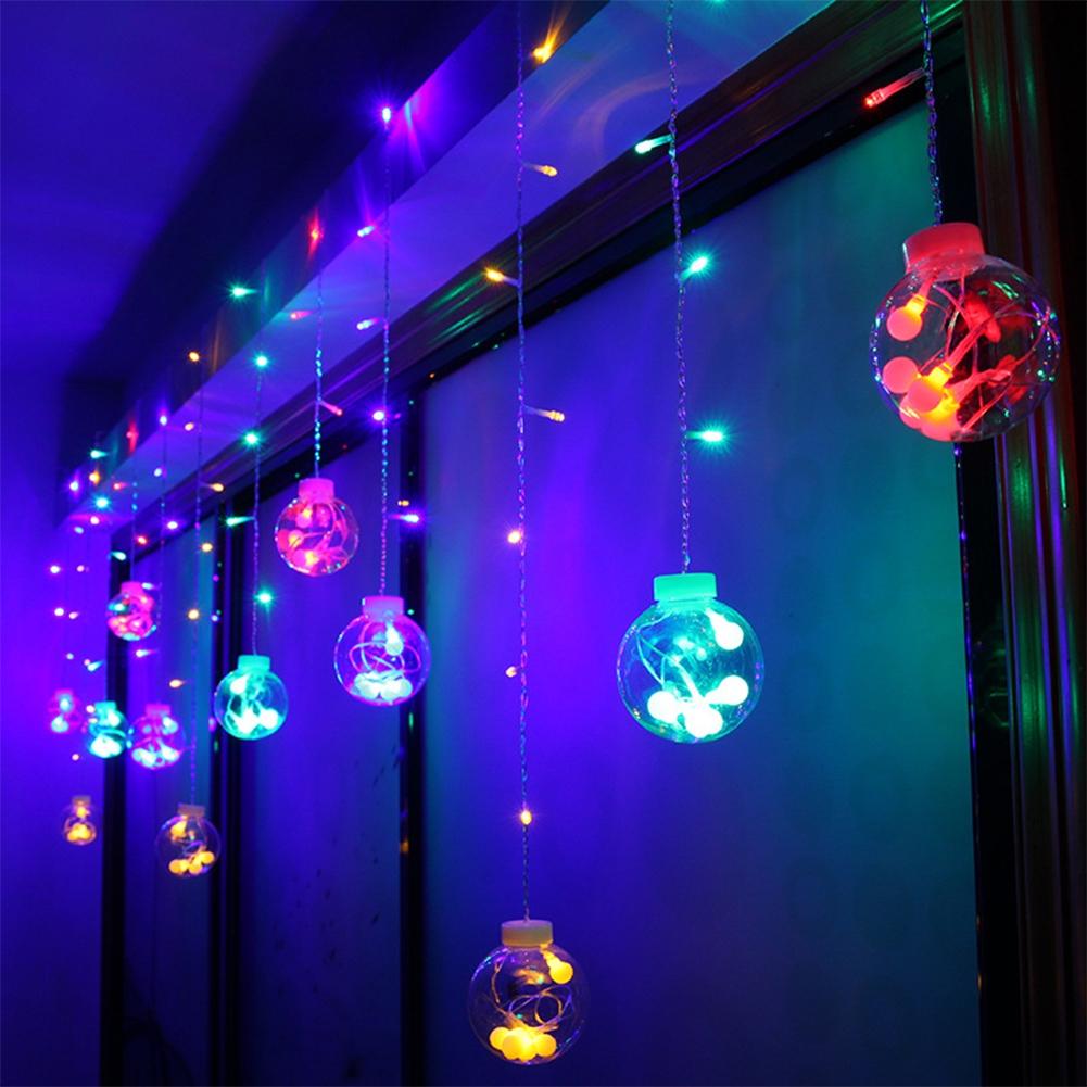 Glass Ball LED Flashing String Lights