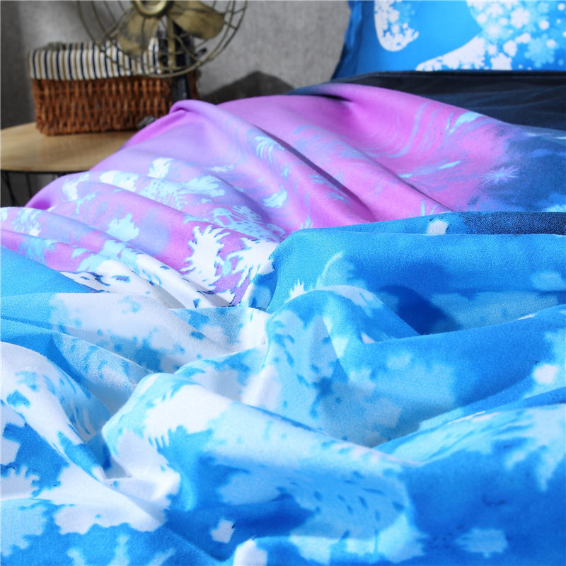 Blue Galaxy Horse Bedding Sets