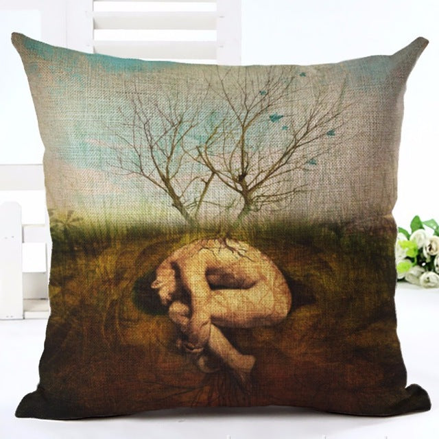 Nordic Fantasy Print Pillow Cases