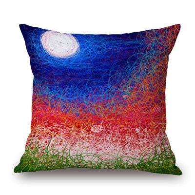 Fantasy Ink Landscape Pillow Cases