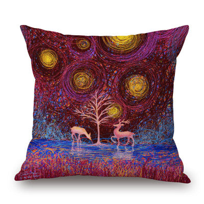 Fantasy Ink Landscape Pillow Cases