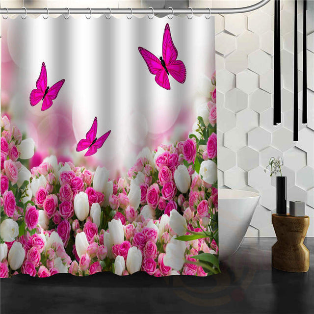 Fantasy Butterfly Shower Curtain