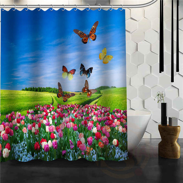 Fantasy Butterfly Shower Curtain