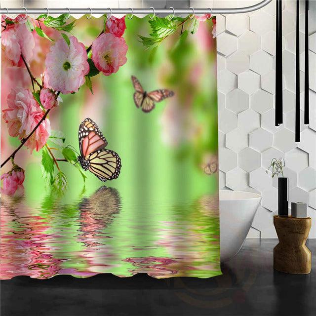 Fantasy Butterfly Shower Curtain