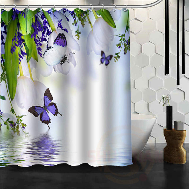 Fantasy Butterfly Shower Curtain