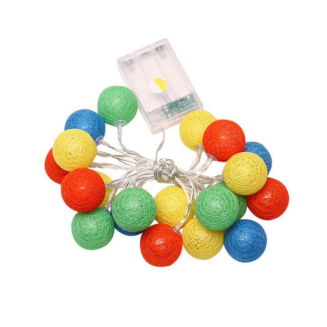 Cotton Balls LED String Lights